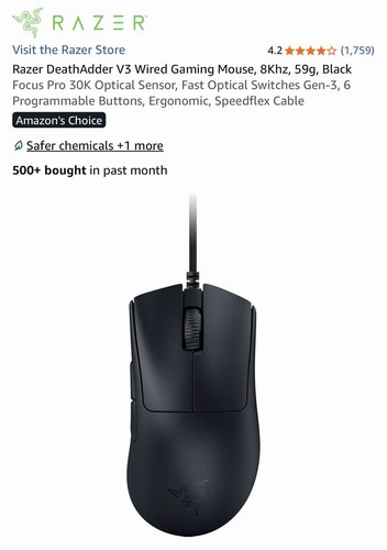 Razer deathadder wired - v3,